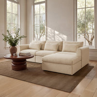 Swift Storage Ottoman Light Beige