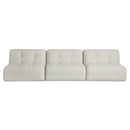 Sunseeker 3 Piece Outdoor Sofa Brown Stripe