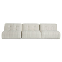 Sunseeker 3 Piece Outdoor Sofa Brown Stripe