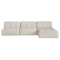 Sunseeker 3 Piece Outdoor Lounge Brown Stripe