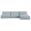 Sunseeker 3 Piece Outdoor Lounge  Light Blue