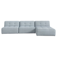 Sunseeker 3 Piece Outdoor Lounge  Light Blue