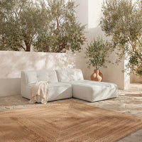 Sunseeker 2 Piece Outdoor Nook Brown Stripe