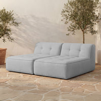 Sunseeker 2 Piece Outdoor Sun Lounger Light Blue