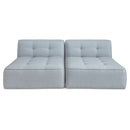 Sunseeker 2 Piece Outdoor Sun Lounger Light Blue