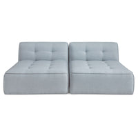 Sunseeker 2 Piece Outdoor Sun Lounger Light Blue