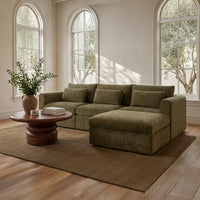 Swift Lounge Modular Sectional Dark Green