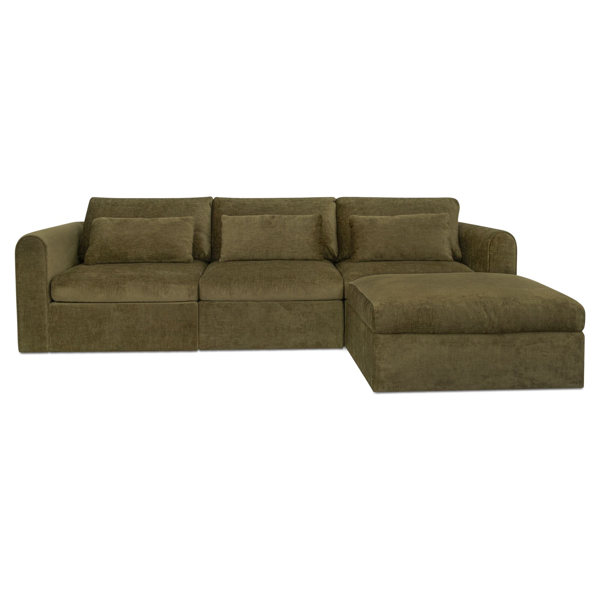 Swift Lounge Modular Sectional Dark Green
