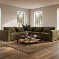 Swift Classic L Modular Sectional Dark Green