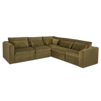 Swift Classic L Modular Sectional Dark Green