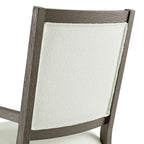 Versailles-Contemporary-Dining-Arm-Chair-With-Boucle-White-in-Grey-(2-Per-Carton)
