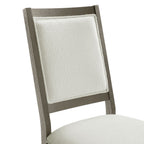 Versailles-Contemporary-Square-Back-Dining-Chair-With-Boucle-White-in-Grey-(2-Per-Carton)