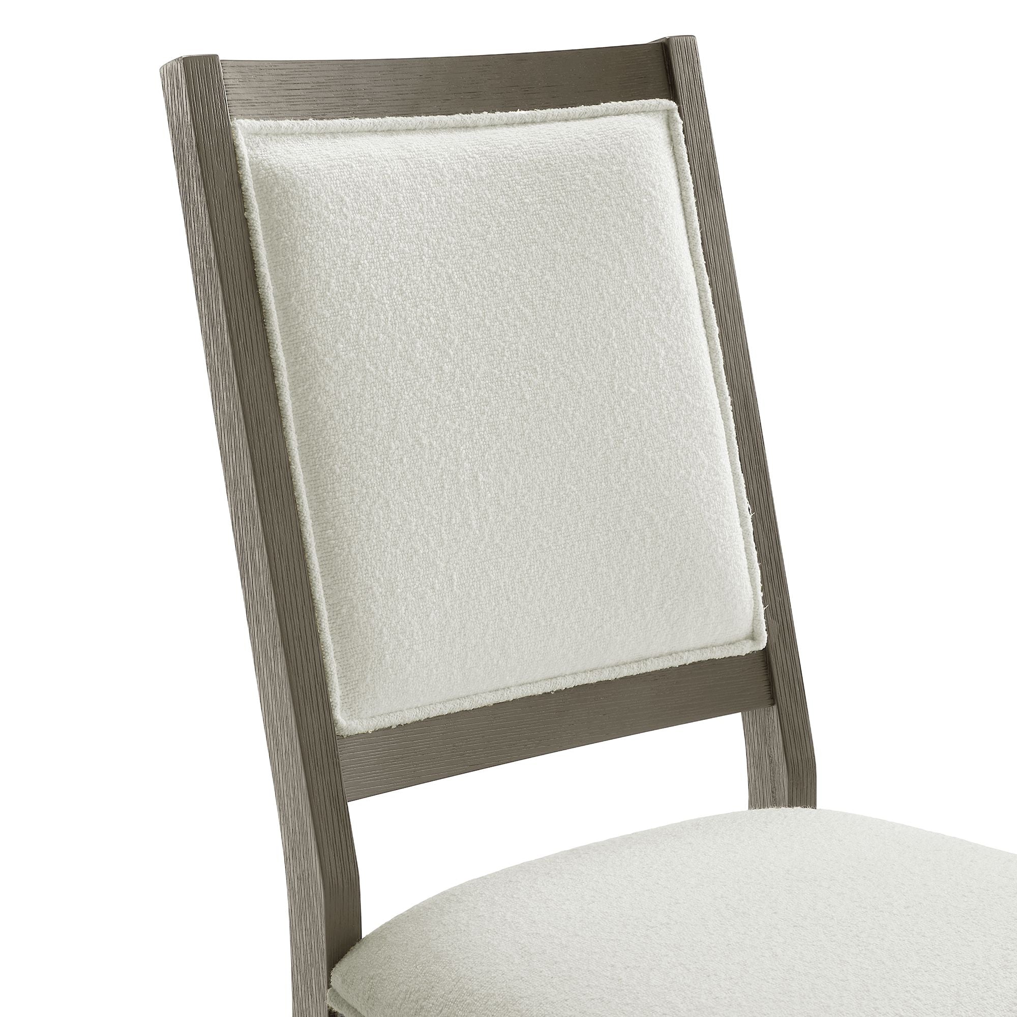 Versailles-Contemporary-Square-Back-Dining-Chair-With-Boucle-White-in-Grey-(2-Per-Carton)