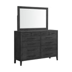 Versailles-Contemporary-12-Drawer-Dresser-&-Mirror-Set-in-Black