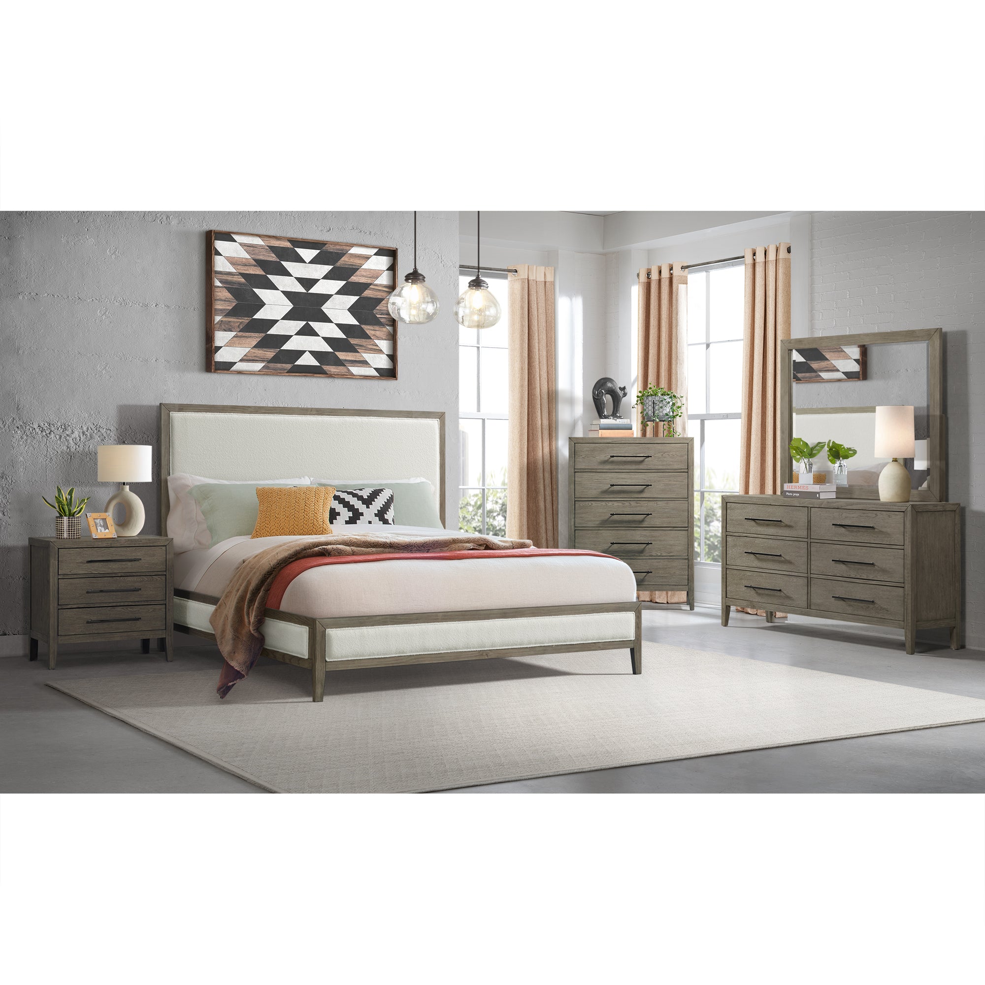 Versailles-Contemporary-5-Drawer-Chest-in-Grey