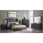 Versailles-Contemporary-6-Drawer-Dresser-&-Mirror-Set-in-Black