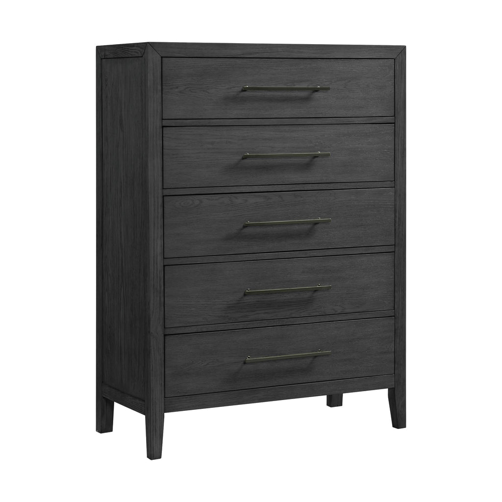 Versailles-Contemporary-5-Drawer-Chest-in-Black