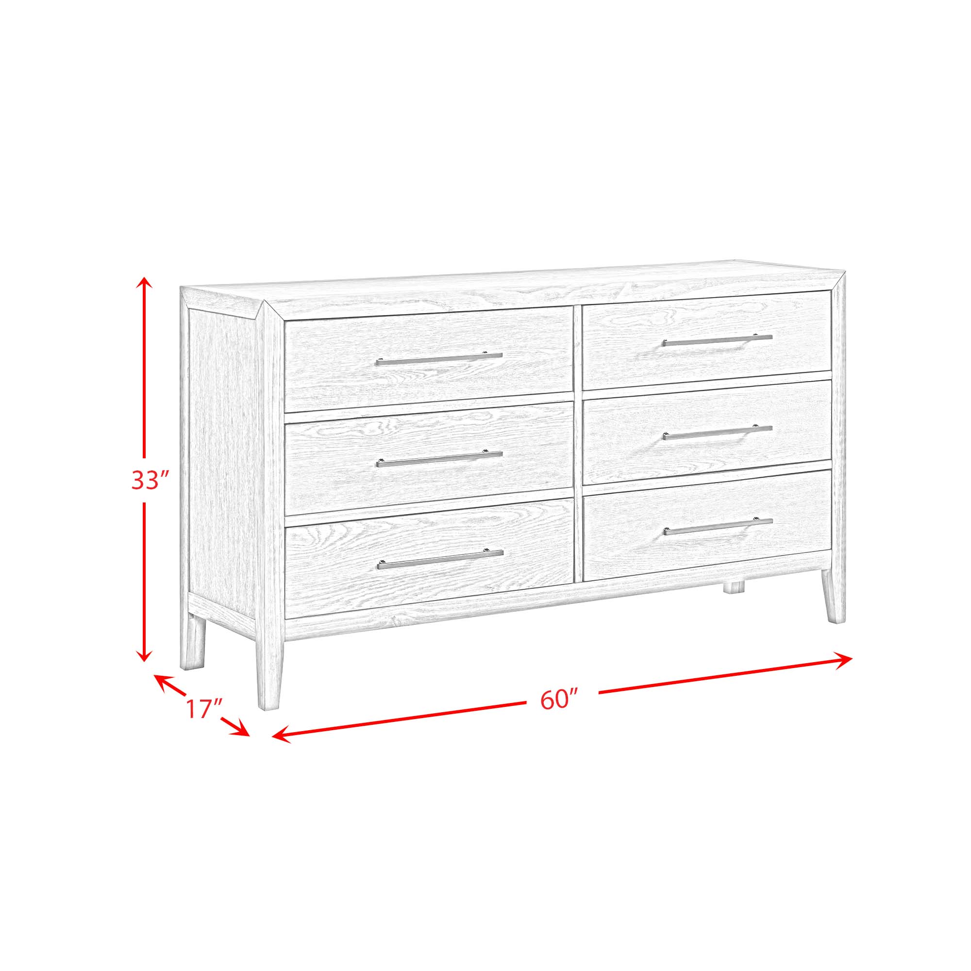 Versailles-Contemporary-6-Drawer-Dresser-in-Grey