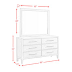 Versailles-Contemporary-6-Drawer-Dresser-&-Mirror-Set-in-Black