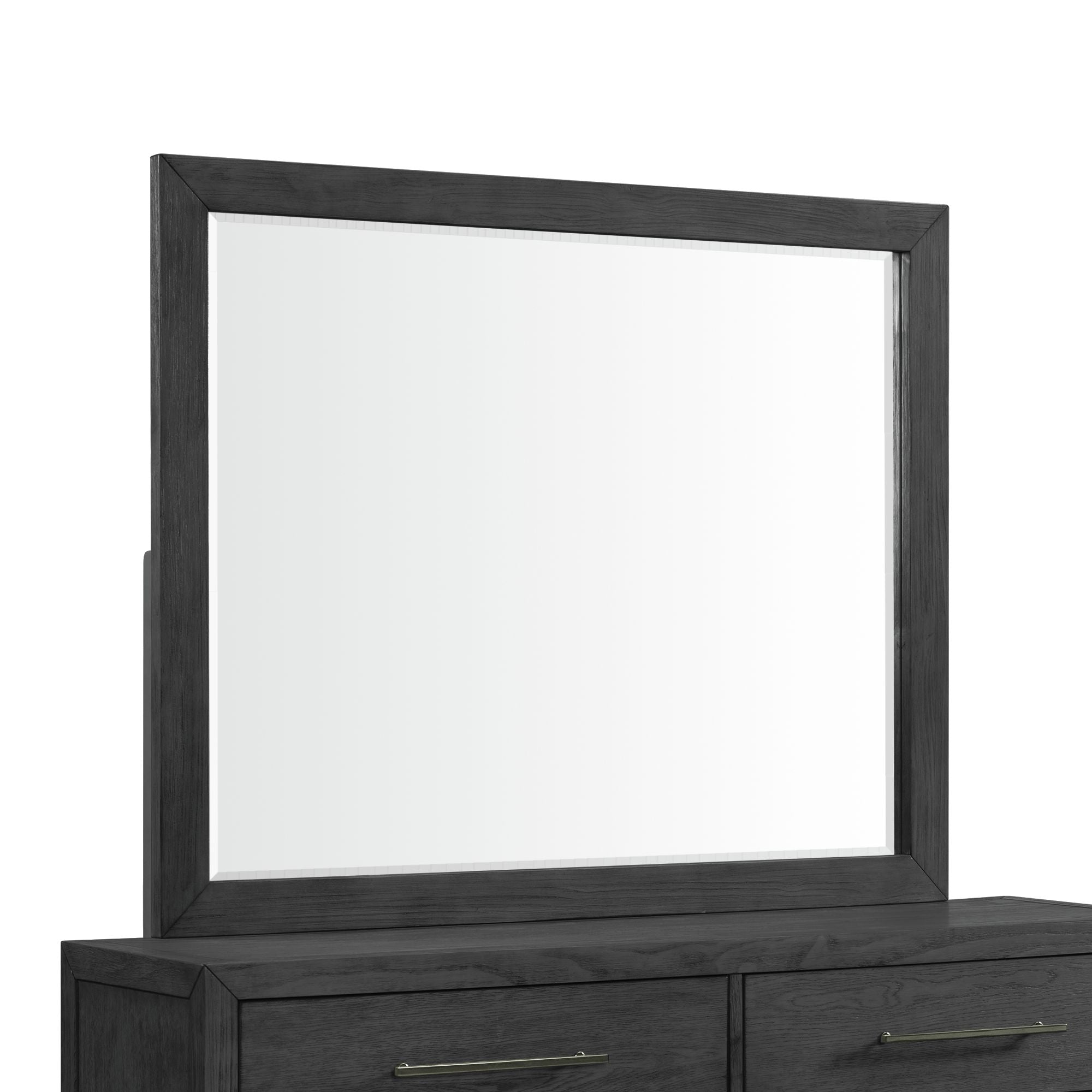 Versailles-Contemporary-6-Drawer-Dresser-&-Mirror-Set-in-Black