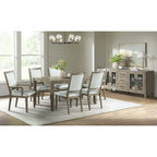 Versailles-Contemporary-Square-Back-Dining-Chair-With-Boucle-White-in-Grey-(2-Per-Carton)