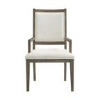 Versailles-Contemporary-Dining-Arm-Chair-With-Boucle-White-in-Grey-(2-Per-Carton)
