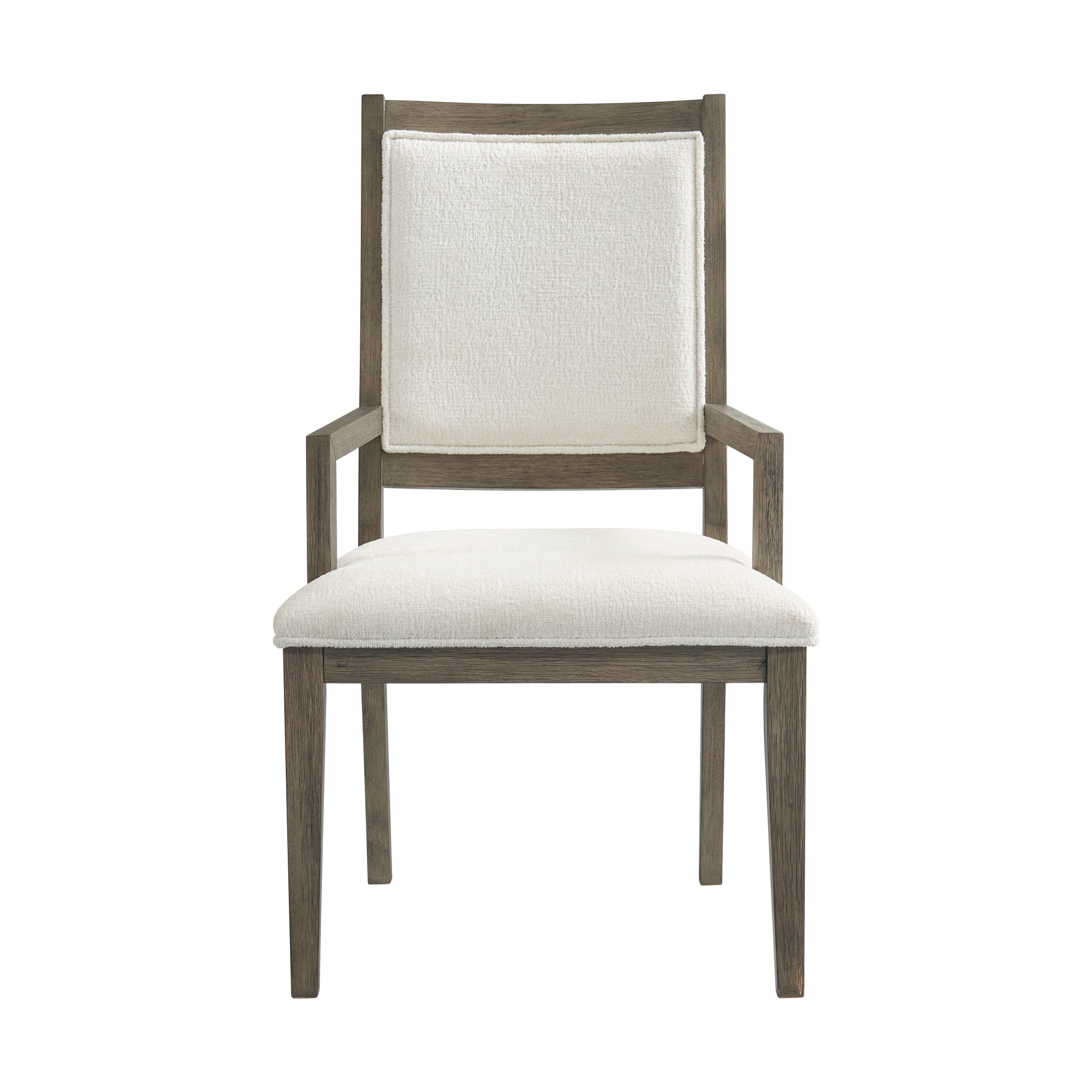 Versailles-Contemporary-Dining-Arm-Chair-With-Boucle-White-in-Grey-(2-Per-Carton)