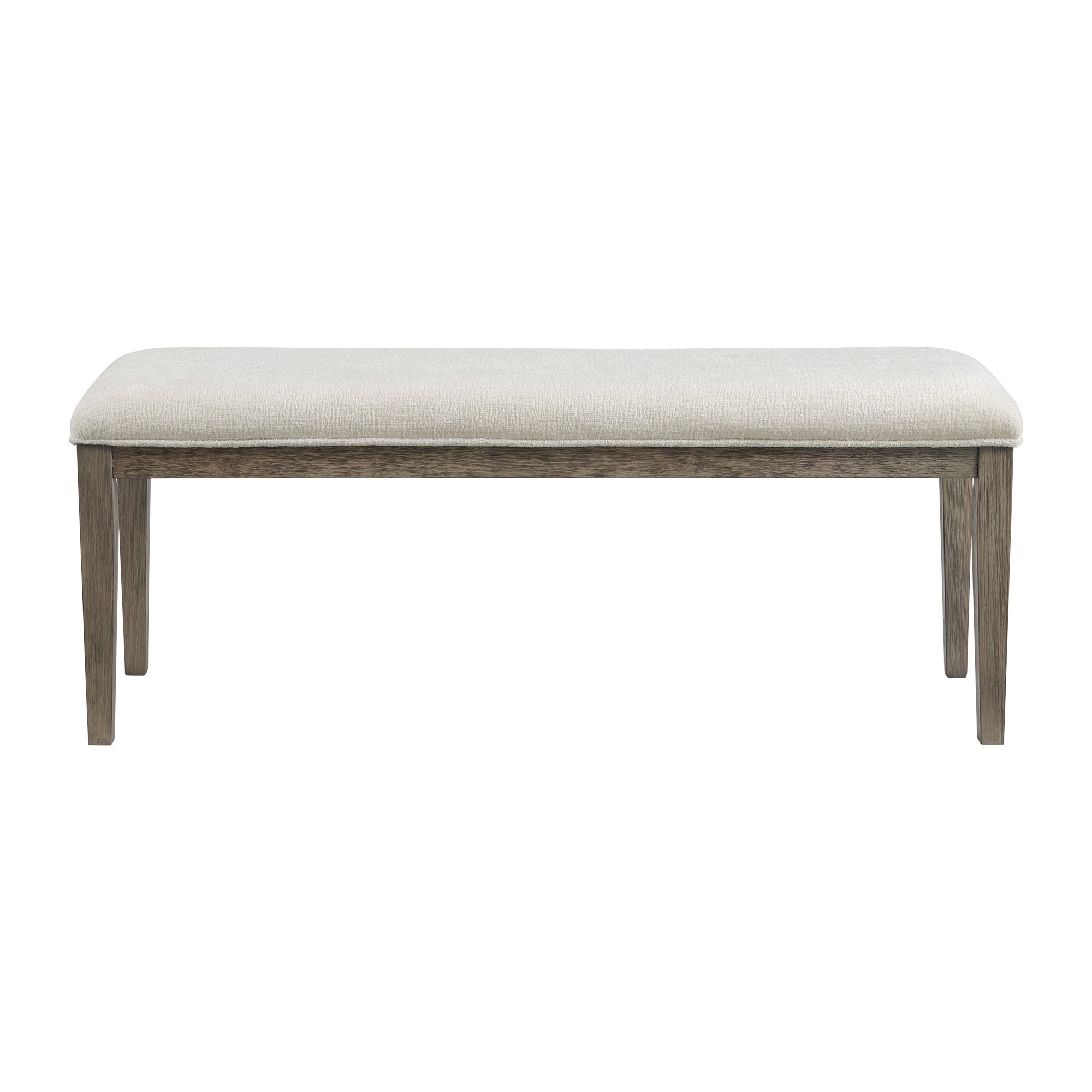 Versailles-Contemporary-Dining-Bench-With-Boucle-White-in-Grey