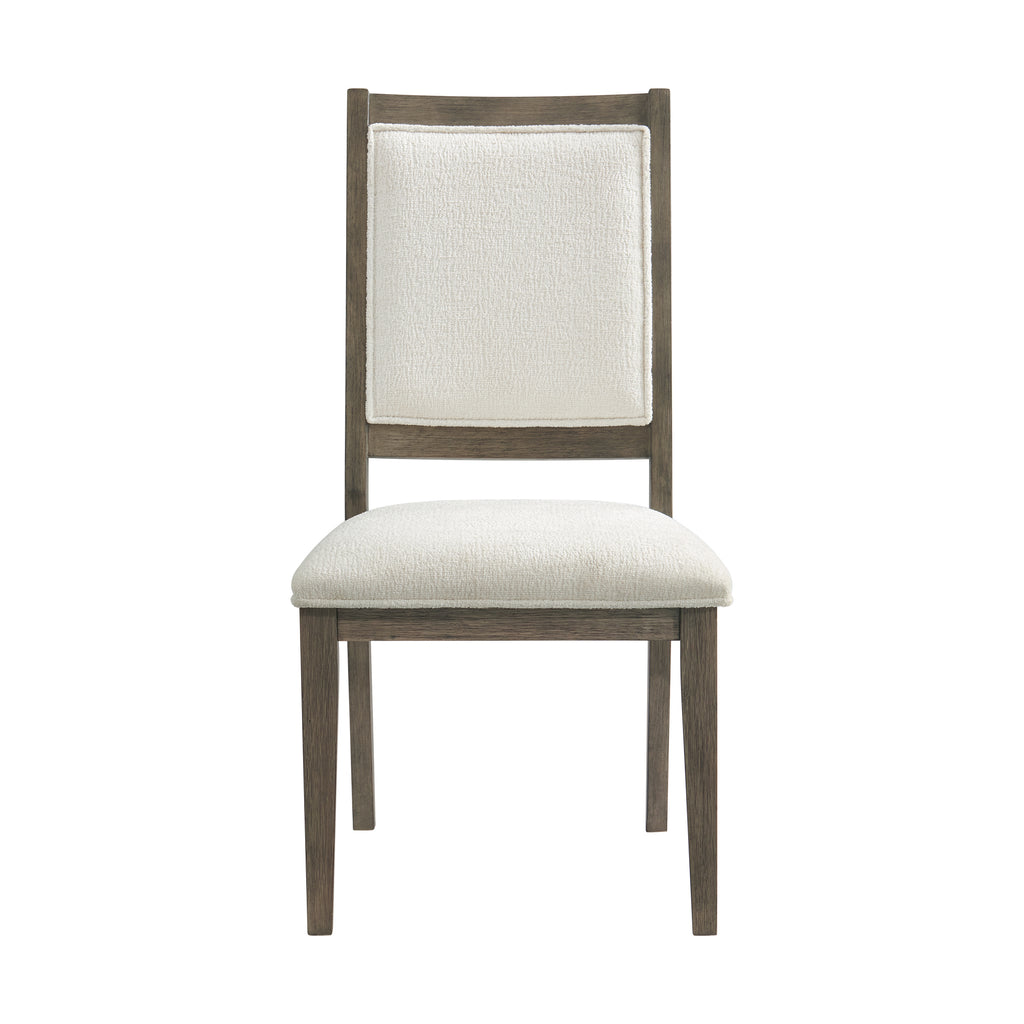 Versailles-Contemporary-Square-Back-Dining-Chair-With-Boucle-White-in-Grey-(2-Per-Carton)