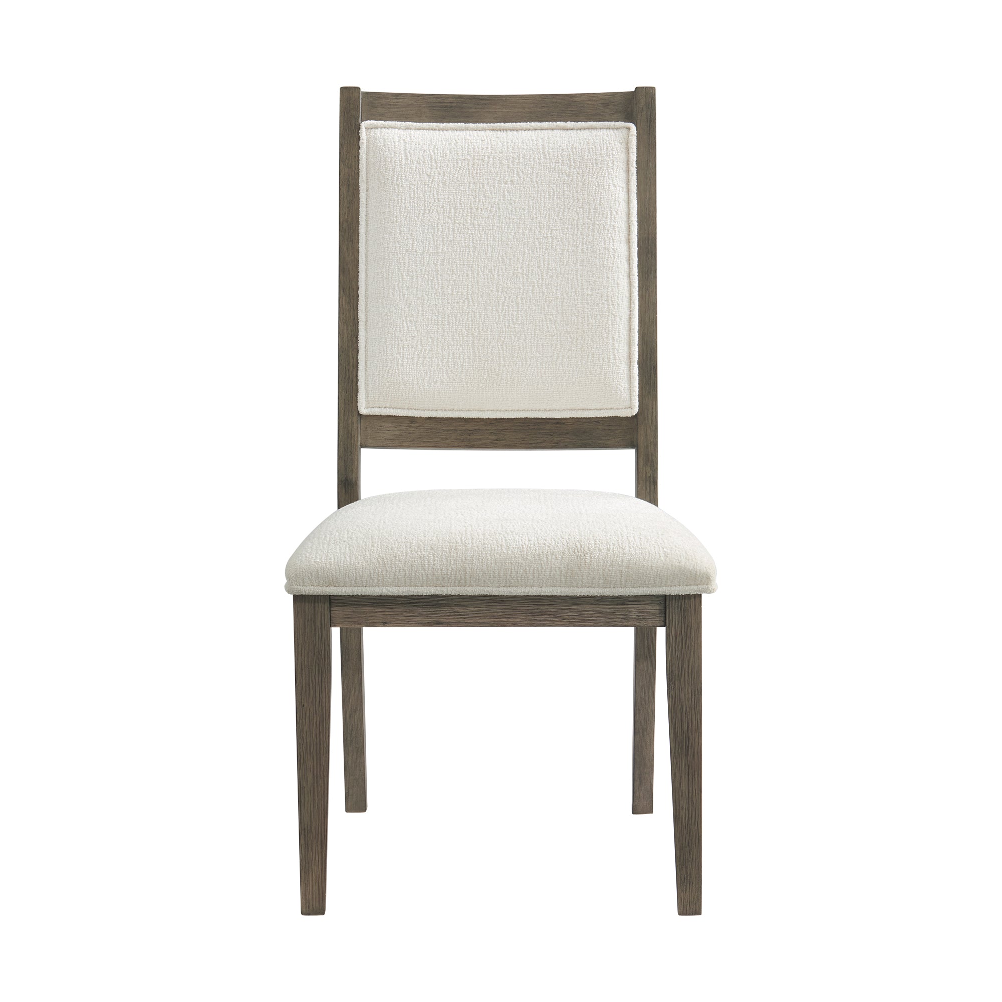 Versailles-Contemporary-Square-Back-Dining-Chair-With-Boucle-White-in-Grey-(2-Per-Carton)