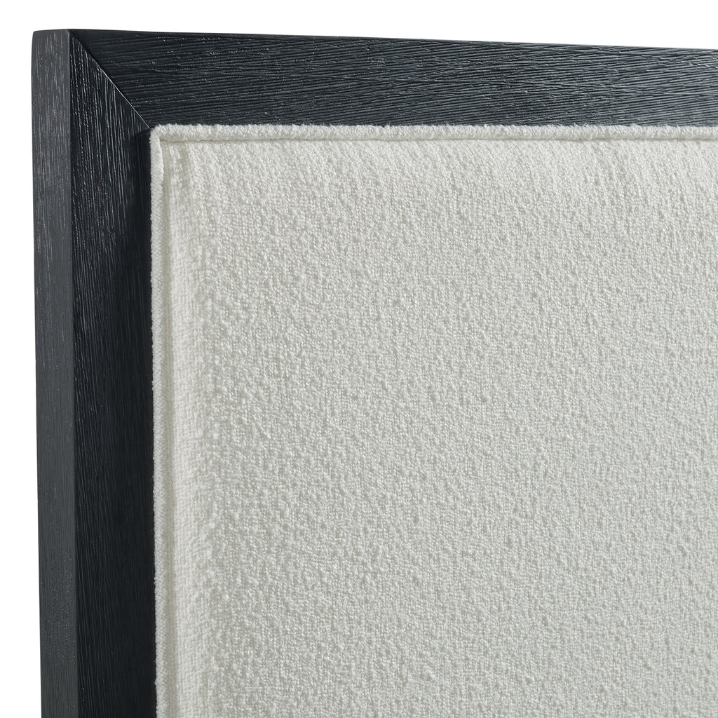 Versailles-Contemporary-King-White-Fabric-Panel-Bed-with-Low-Footboard-in-Black