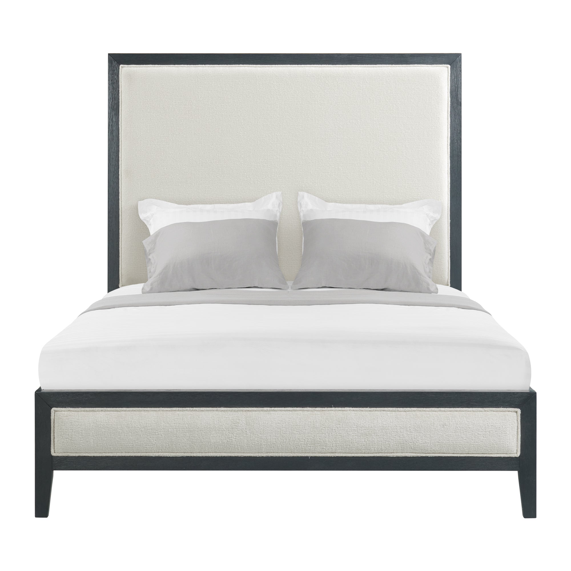 Versailles-Contemporary-Queen-White-Fabric-Panel-Bed-with-Low-Footboard-in-Black