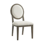 Versailles-Contemporary-Round-Back-Dining-Chair-With-Boucle-White-in-Grey-(2-Per-Carton)