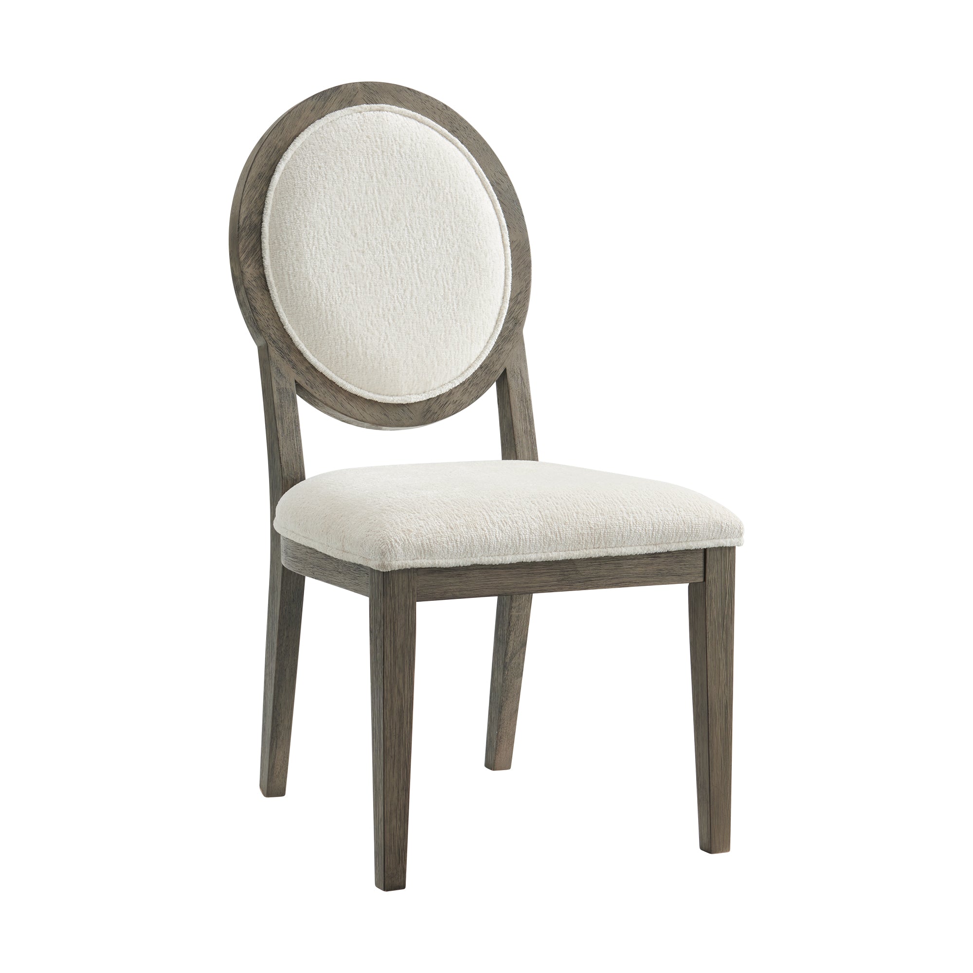 Versailles-Contemporary-Round-Back-Dining-Chair-With-Boucle-White-in-Grey-(2-Per-Carton)