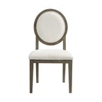Versailles-Contemporary-Round-Back-Dining-Chair-With-Boucle-White-in-Grey-(2-Per-Carton)