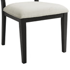 Versailles-Contemporary-Square-Back-Dining-Chair-with-Boucle-White-Fabric-in-Black-(2-Per-Carton)