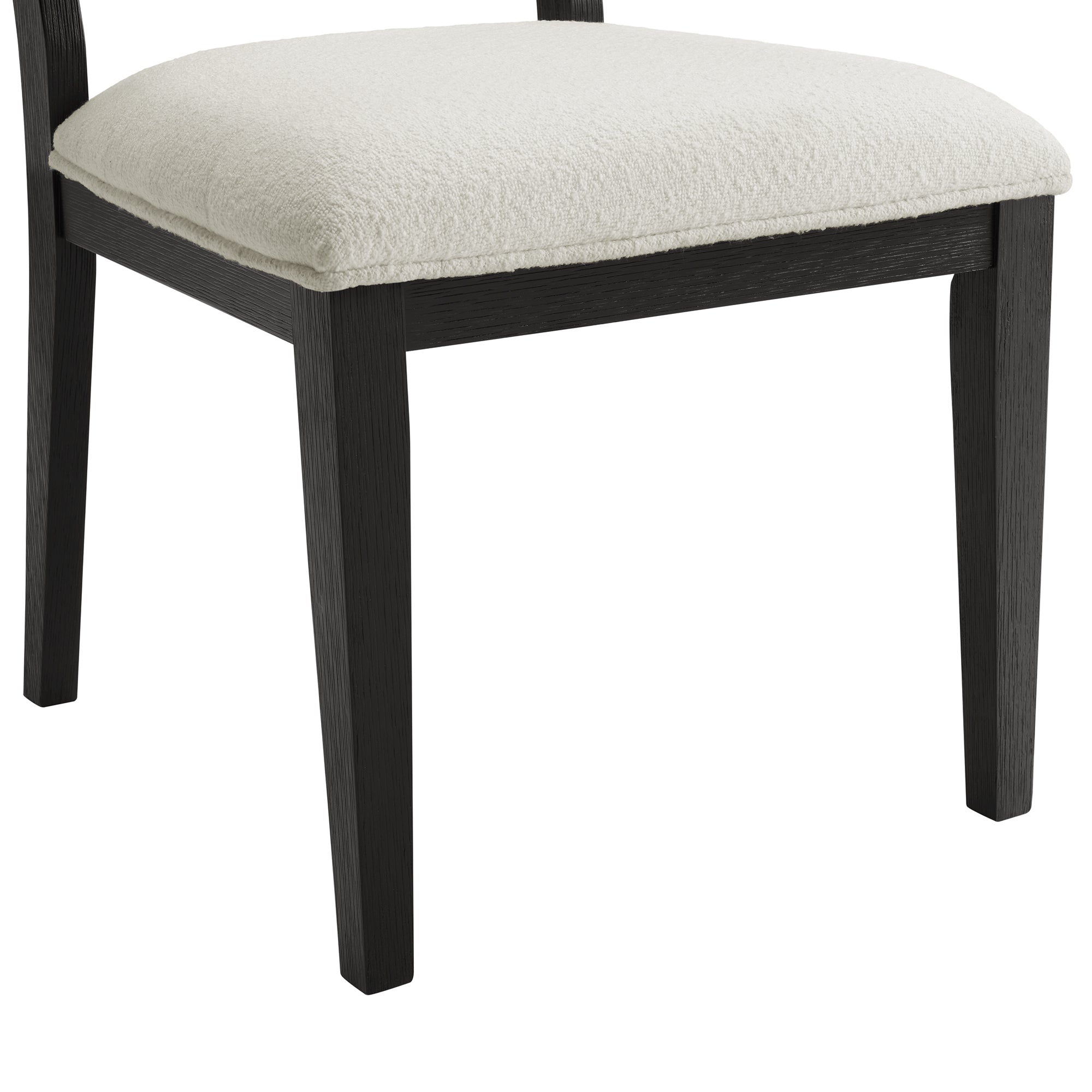 Versailles-Contemporary-Square-Back-Dining-Chair-with-Boucle-White-Fabric-in-Black-(2-Per-Carton)