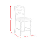 Vesta-5PC-Counter-Set-with-Uph-Chairs-and-Brown-Top-in-White