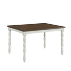 Vesta-5PC-Dining-Set-with-Brown-Top-in-White