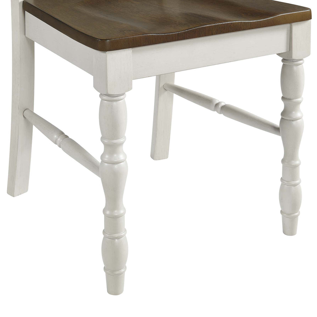 Vesta-5PC-Dining-Set-with-Brown-Top-in-White