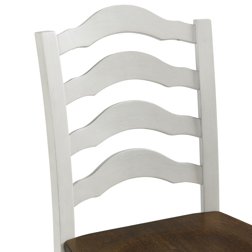 Vesta-5PC-Dining-Set-with-Brown-Top-in-White