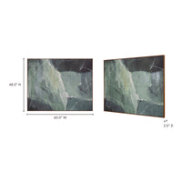Impression Framed Painting Verdant Palette