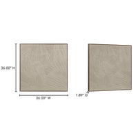 Flutter Framed Painting Cool Beige