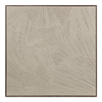 Flutter Framed Painting Cool Beige