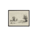 Briar Framed Print On Linen