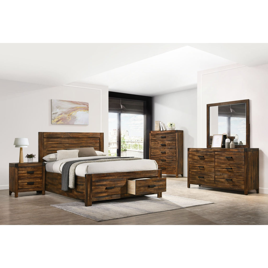 Warner-King-5PC-Platform-Storage-Bedroom-Set-In-Chestnut