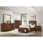 Warner-Twin-5PC-Platform-Storage-Bedroom-Set-In-Chestnut