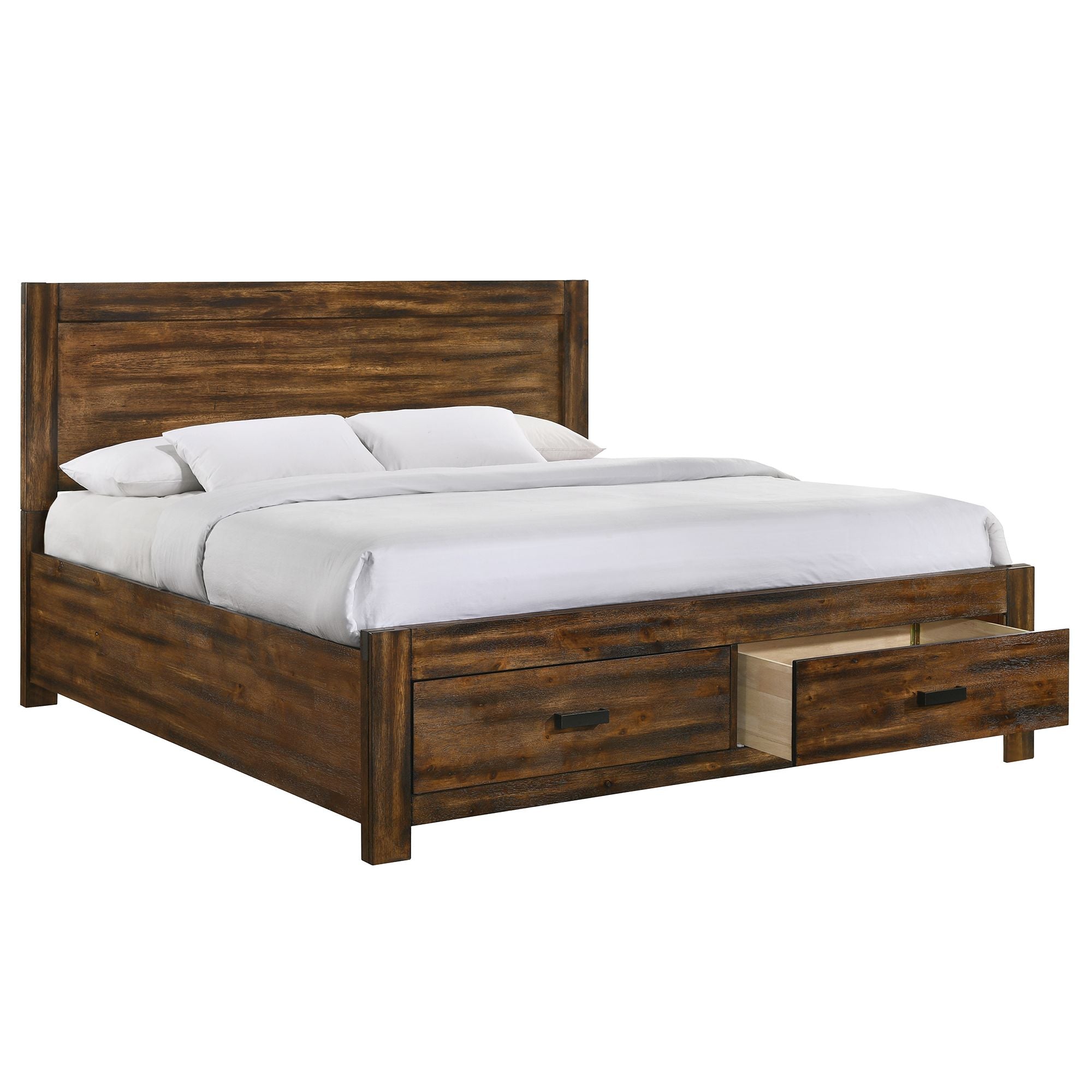 Warner-King-5PC-Platform-Storage-Bedroom-Set-In-Chestnut