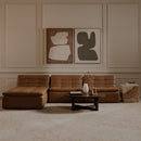 Lino Slipper Chair Tan Leather