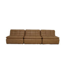 Lino Armless Modular Sofa Tan Leather